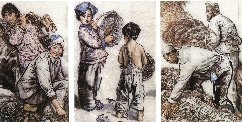 长卷黄土地的主人之五 高原秋收局部三